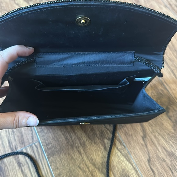 Vintage hard case sequin beaded purse crossbody shoulder bag small swinger 40s - Picture 6 of 10